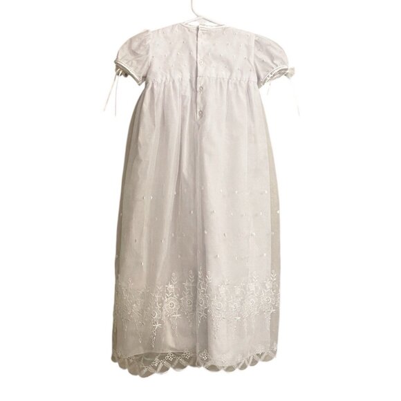 Vintage Religious Christening/Baptism Gown 3-6 Month White Embroidered Dress - Picture 2 of 6